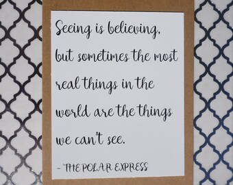 Polar Express Zitat Etsy Polar Express Zitat Etsy
