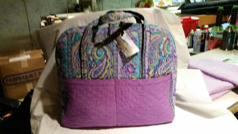 quilted weekender bag