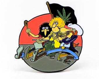 The Fabulous Furry Freak Brothers - Spirit of 76 Enamel Pin