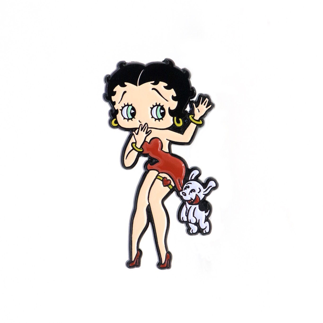 Betty Boop & Pudgy Enamel Pin - Etsy Israel Betty Boop & Pudgy Enamel Pin - Etsy Israel