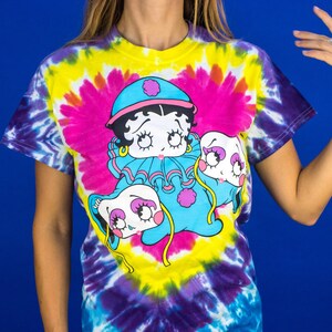 トップス 90s BETTY BOOP Tie Dye Tee Betty Boop Tie Dye - Etsy