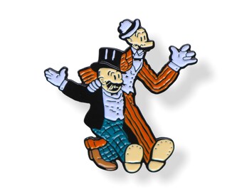 Mutt and Jeff Enamel Pin