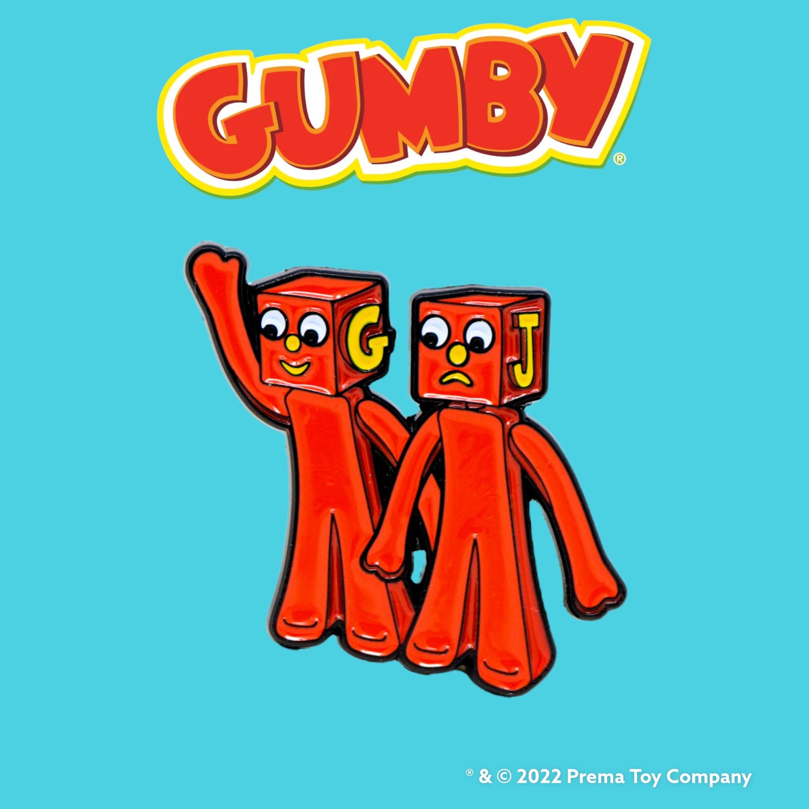 Gumby the Blockheads Enamel Pin Etsy