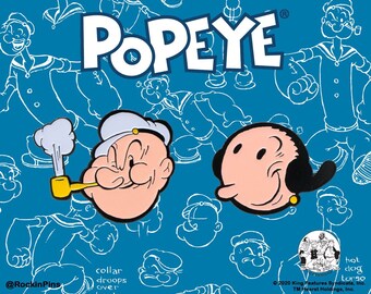Popeye The Sailor Man Popeye And Olive Enamel Pin Set 01 Etsy