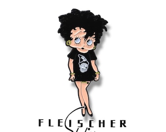 Goth Betty Boop Enamel Pin