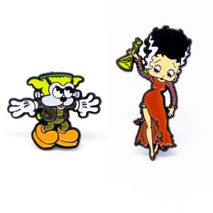 Betty Boop Halloween Enamel Pin Set