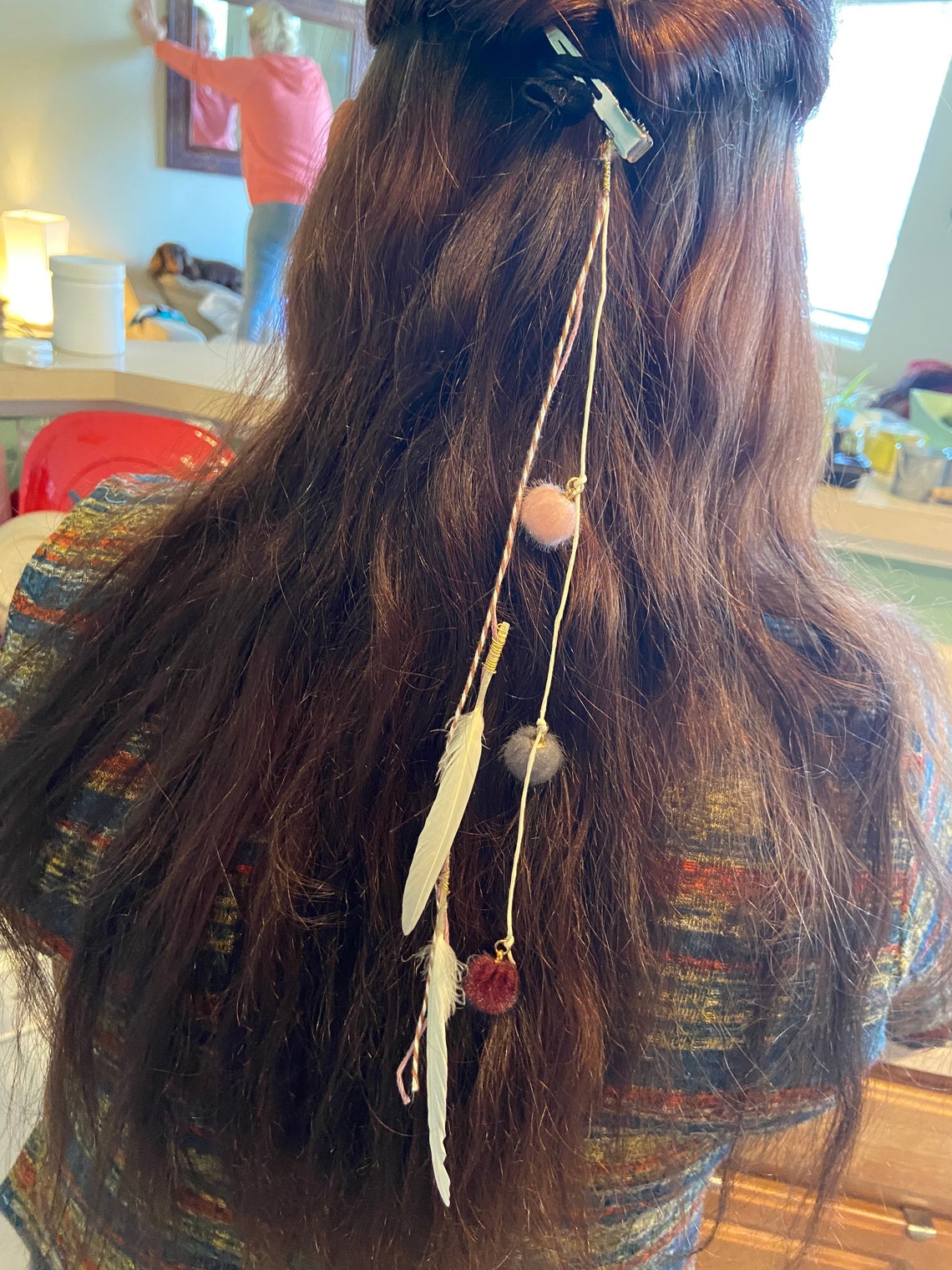 Feather Hair/Roach Clips Etsy