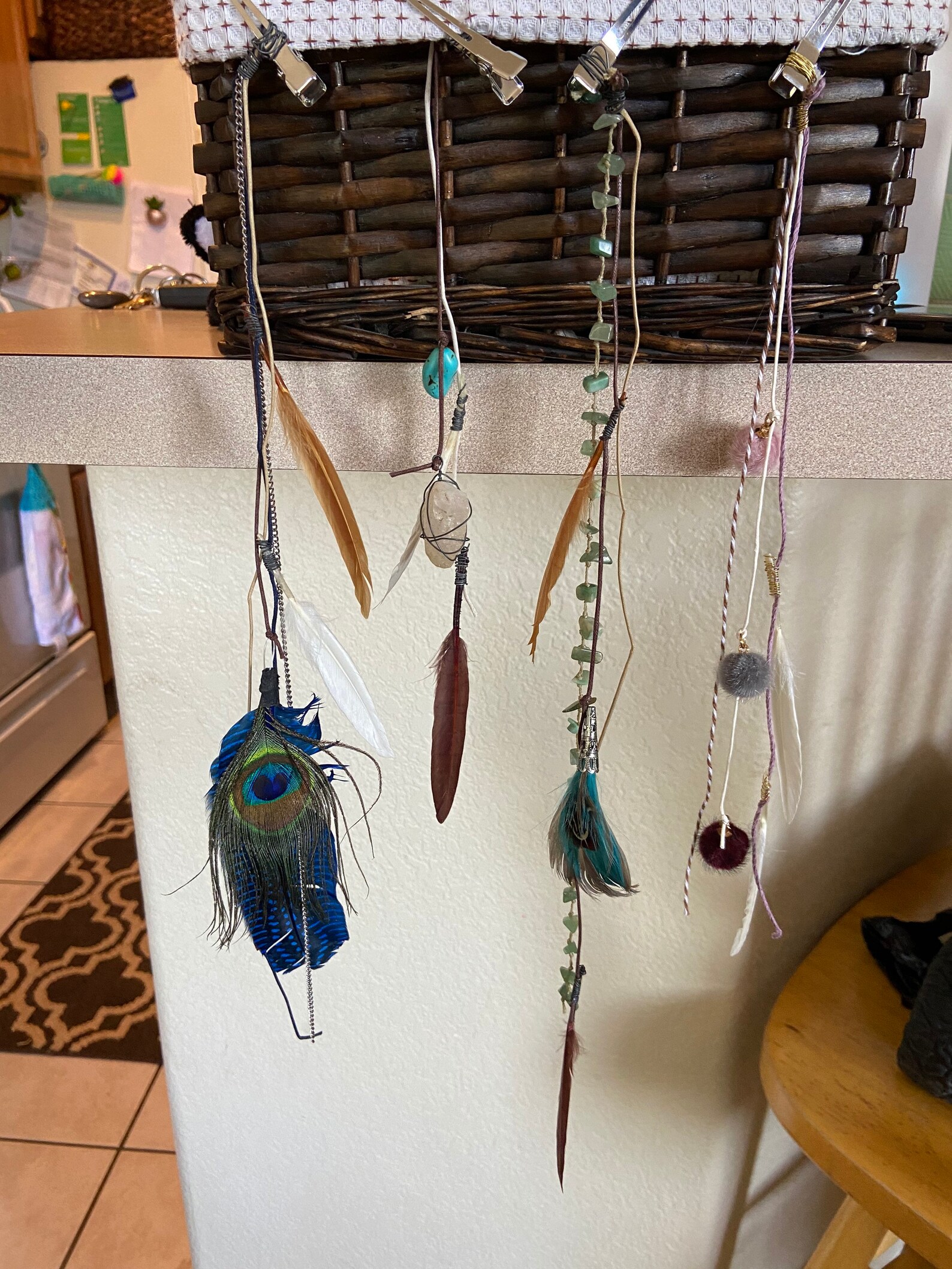 Feather Hair/Roach Clips Etsy