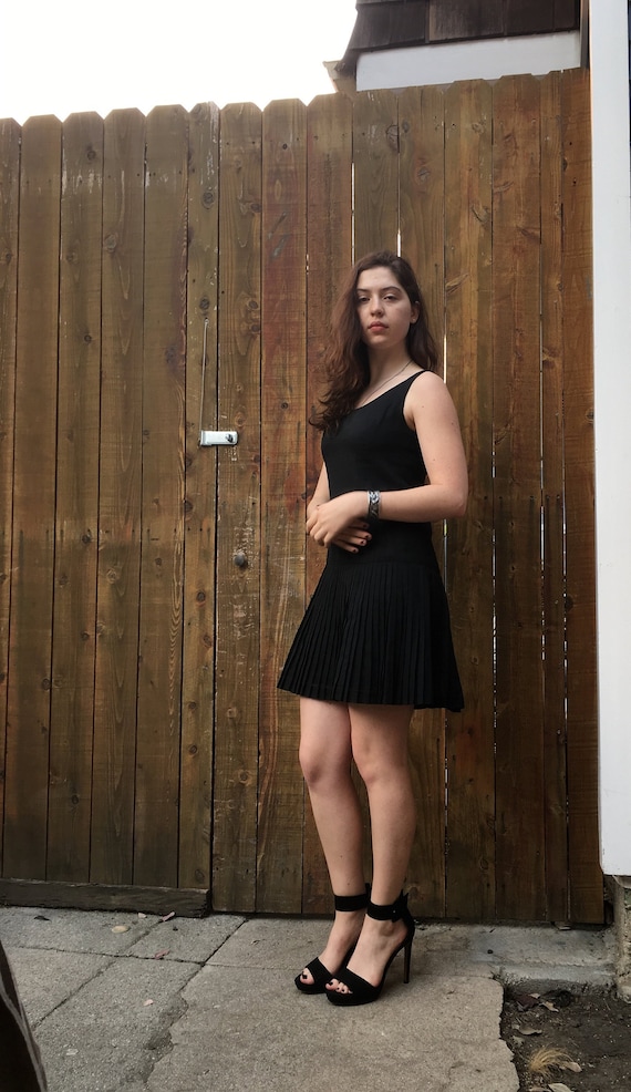 60s flapper inspired little black dress