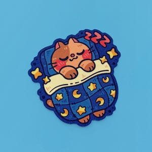 Sleepy Kitty Sticker