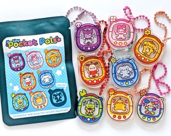 Tiny Pocket Pals Blind Bag | Surprise Mystery Acrylic Keychain | Gacha Bag Charm