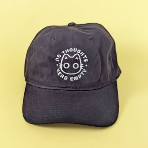 No Thoughts Head Empty Embroidered Hat