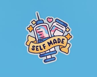 Self Made Trans Sticker