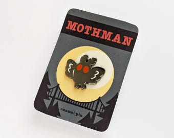 Mothman Enamel Pin