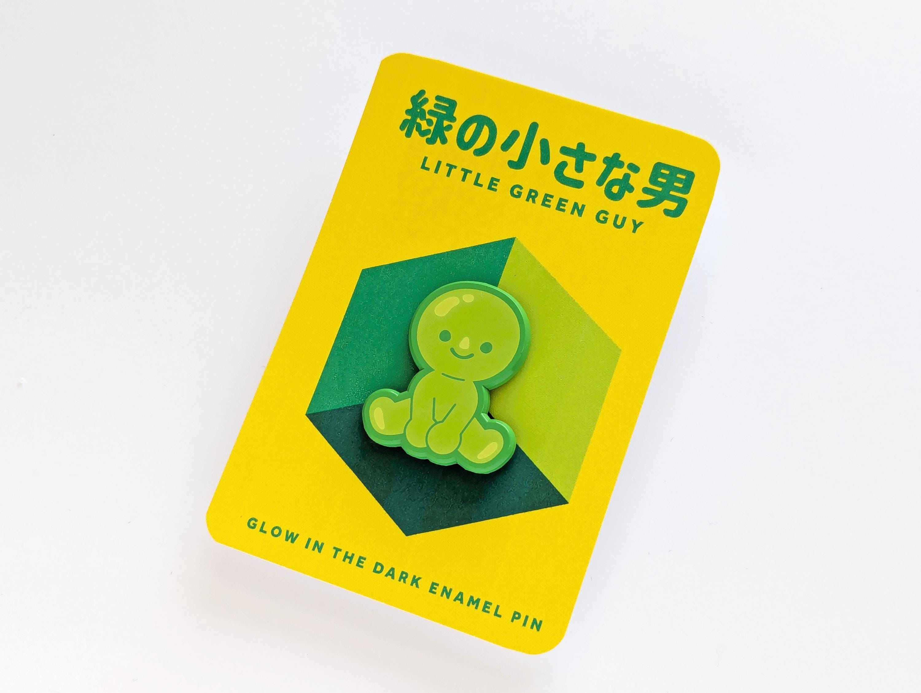 Little Green Guy Enamel Pin *Glows in the Dark!*