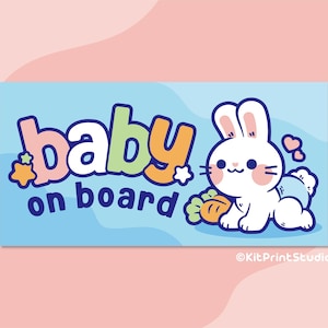 Naklejka na zderzak „Baby on Board” *WYCOFANE I ZNIŻKOWANE*