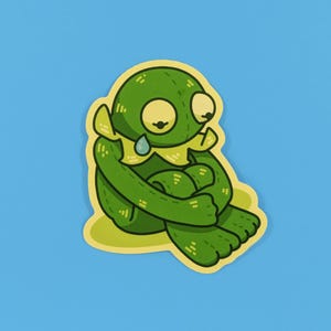 Sad Kermie Sticker