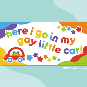 I'm Not Gay X2 Funny 6 Inch Wide Vinyl Decal JDM Prank Sticker