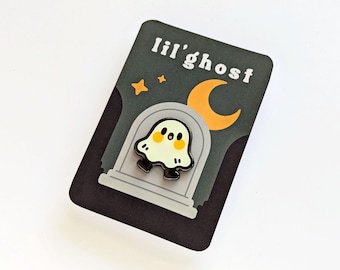 Lil&#39; Ghost Enamel Pin *Glow in the Dark!*