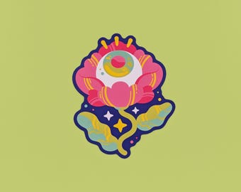 Eyeball Blossom Sticker