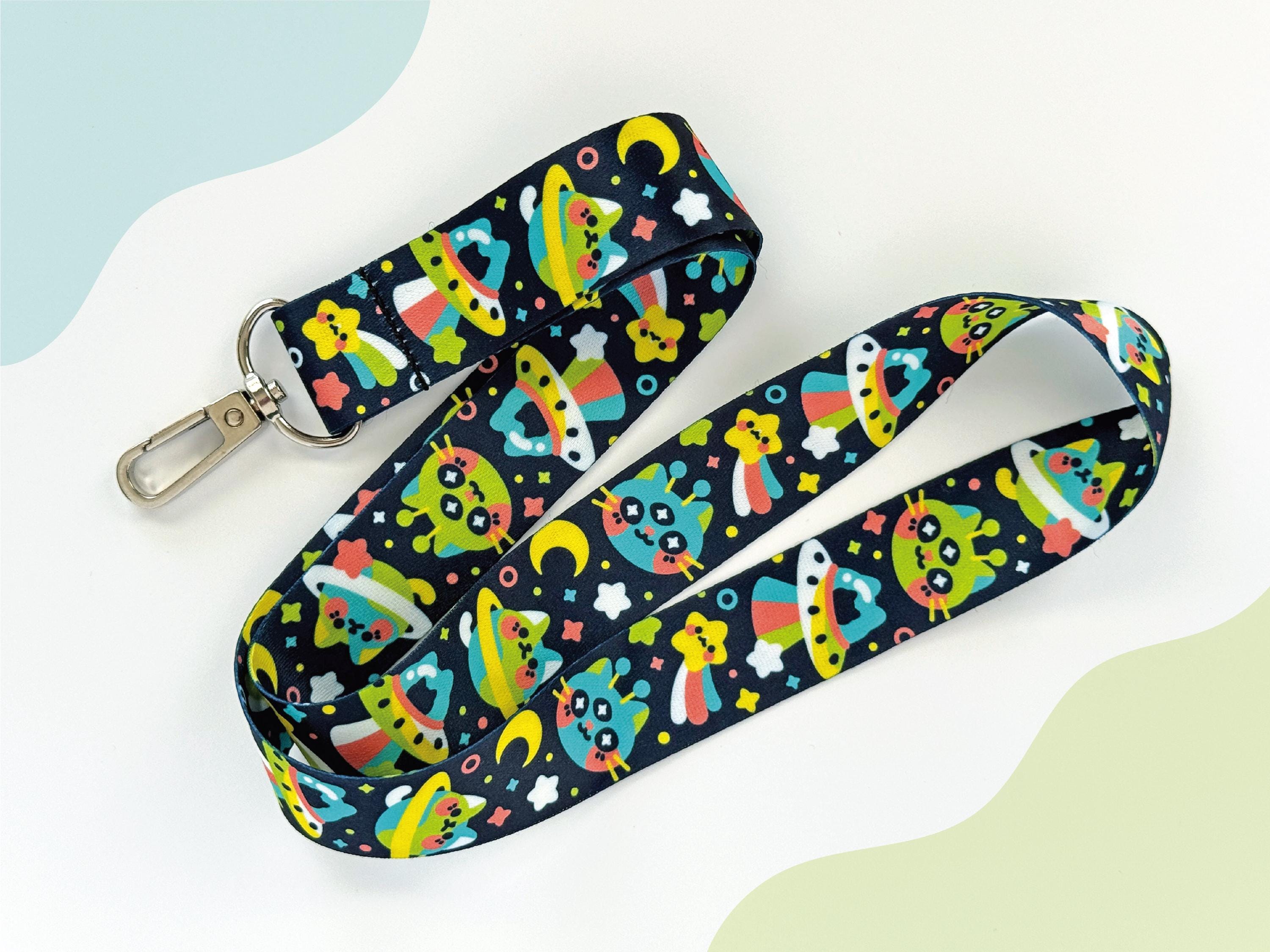 Extra Purrestrial Lanyard with Metal Clasp