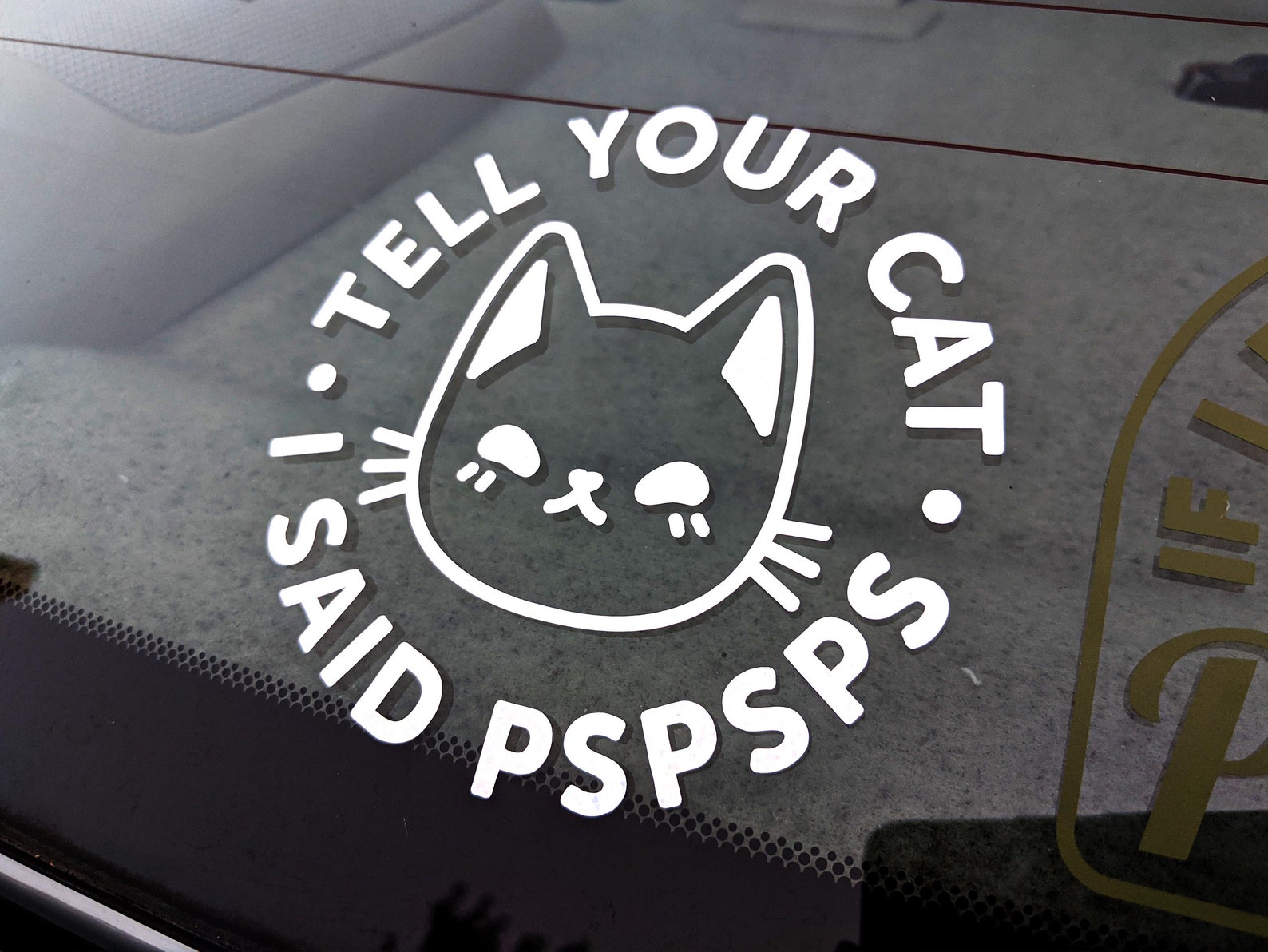 Tell Your Cat I Said PSPSPS Vinyl Decal Etsy