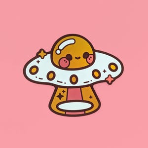Egg-traterrestrial Sticker