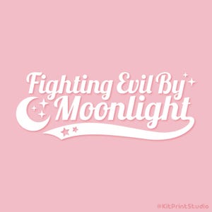 Fighting Evil By Moonlight Car Decal | Waterproof UV Resistant Car Sticker