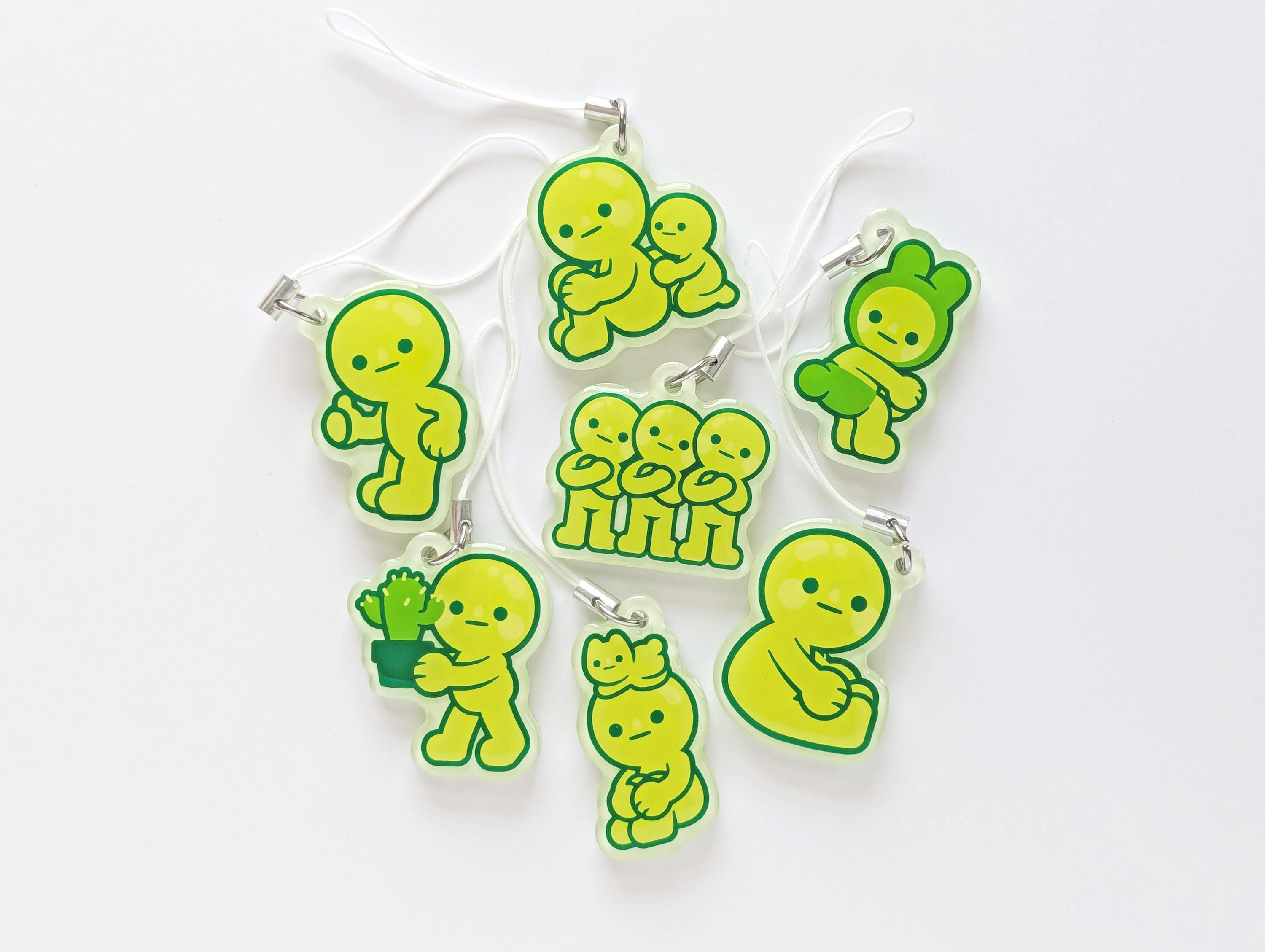Little Green Guy Surprise Keychain - Etsy