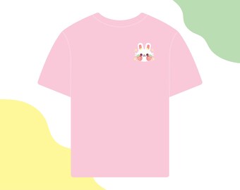 Strawberry Bunny Embroidered Shirt