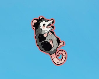 Hangin&#39; Opossum Sticker