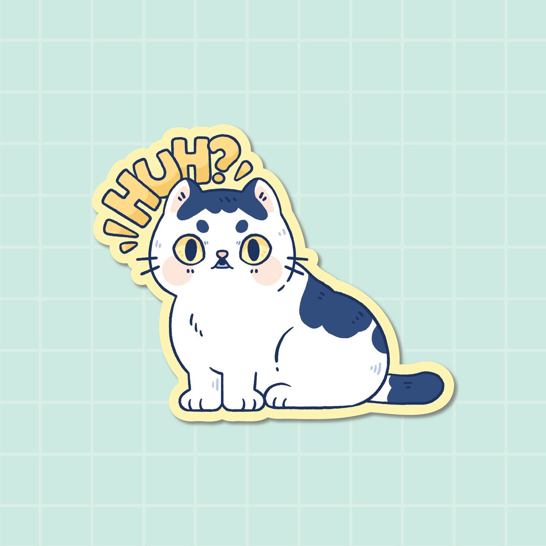HUH Cat Meme Sticker - Etsy Canada