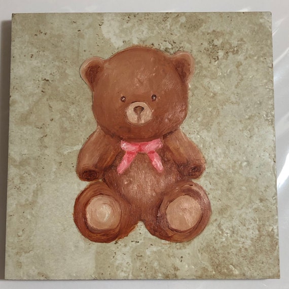 teddy bear with pink bow