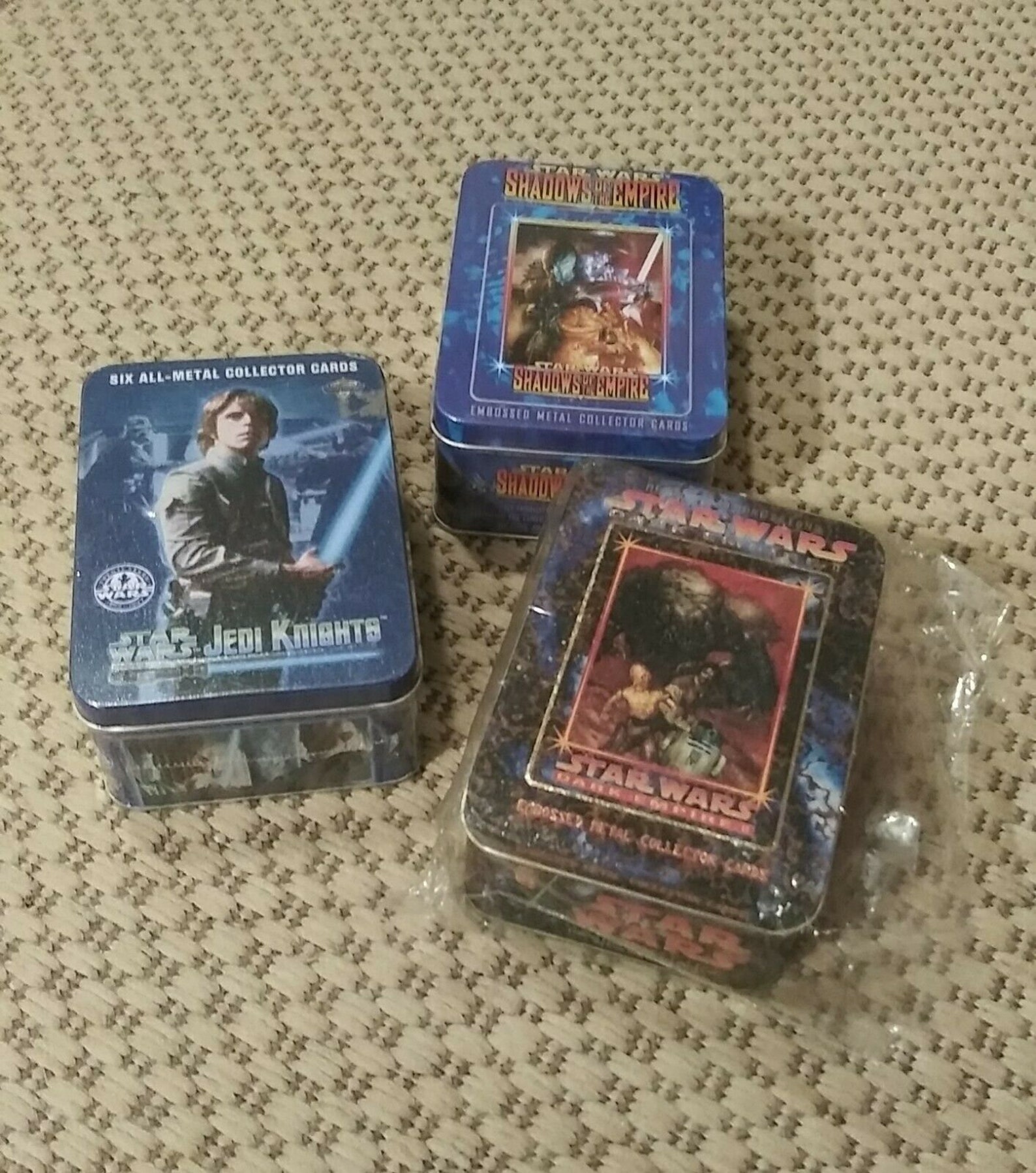 3 Star Wars Collectible Tins Metallic Cards Dark Empire Jedi Etsy