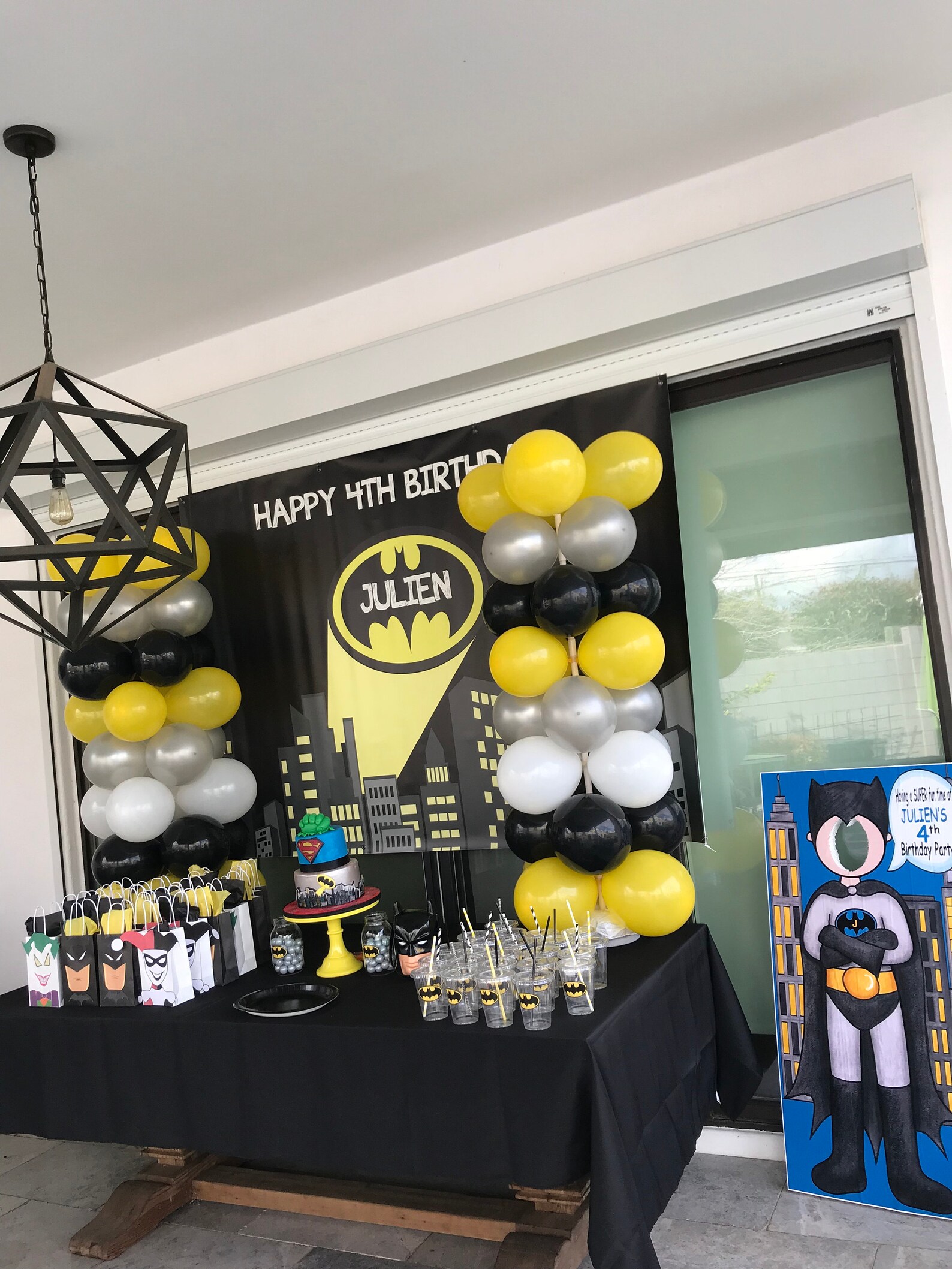 Batman Birthday Party Batman Backdrop Batman Background Etsy