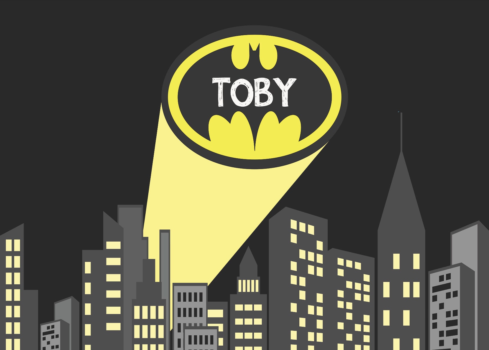 Batman Birthday Party Batman Backdrop Batman Background Etsy