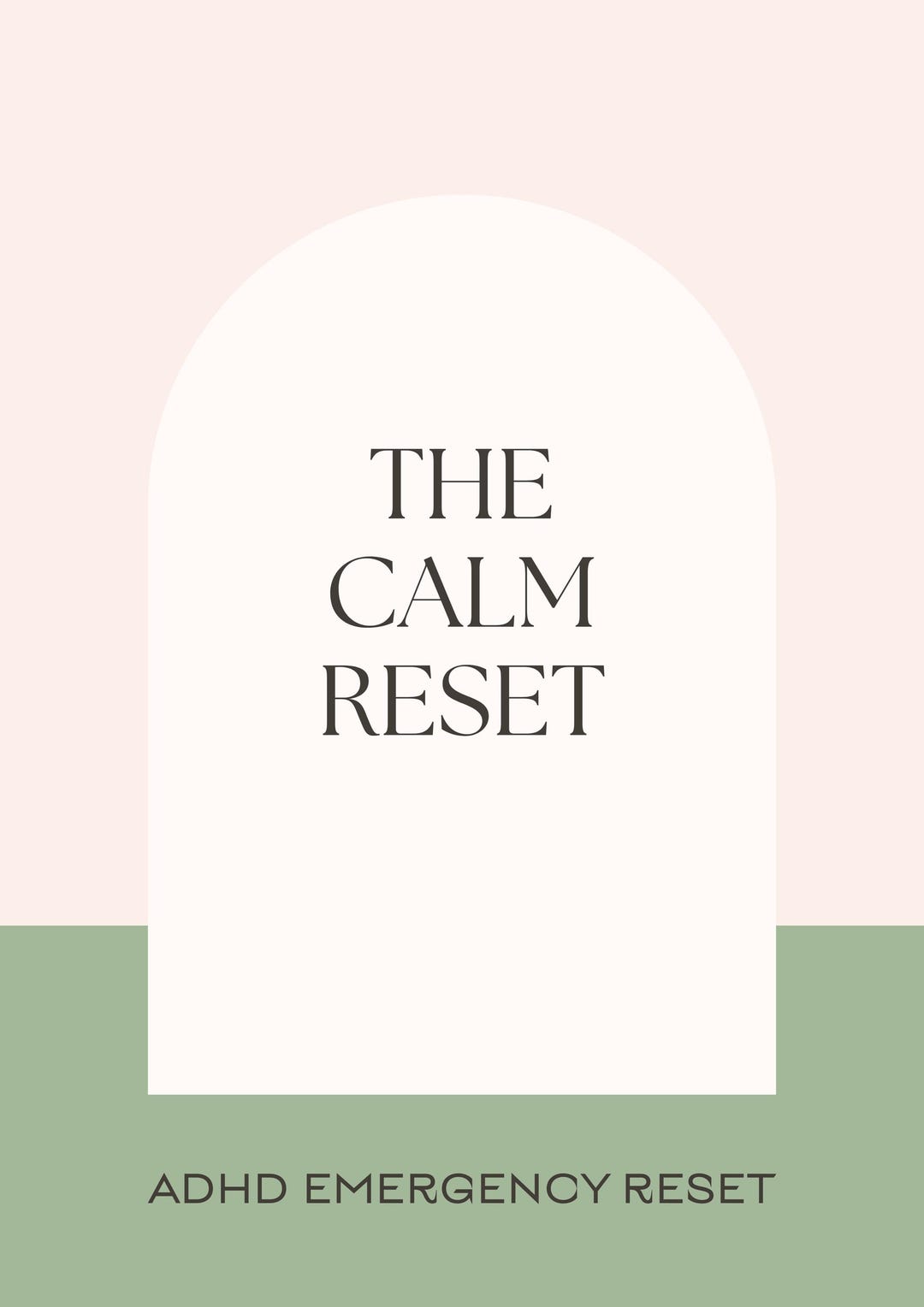ADHD Calm Reset Printable | Executive Dysfunction Toolkit | Overwhelm ...