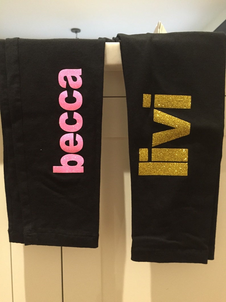 glitter name personalized name custom name Personalized Gift for Girls Custom GIRL Custom name leggings