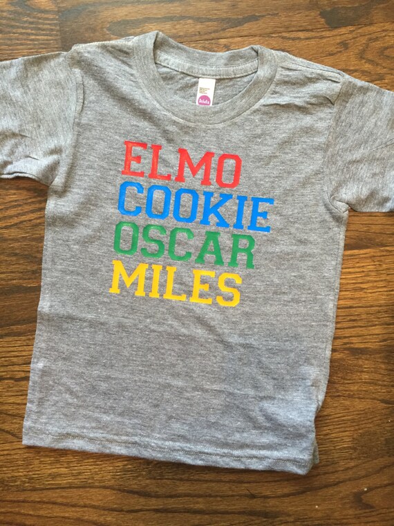 Sesame Street Tshirt Elmo Shirt Boys Custom Shirt Etsy