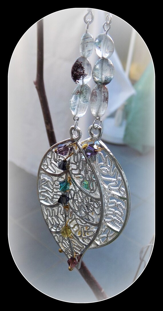Pierre Naturelle Cristal Agate Amas de pierres précieuses Pendentif Triangle Collier