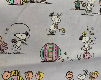 Peanuts snoopy easter fun Fabric 100/% cotton FQ Half yard By the Yard