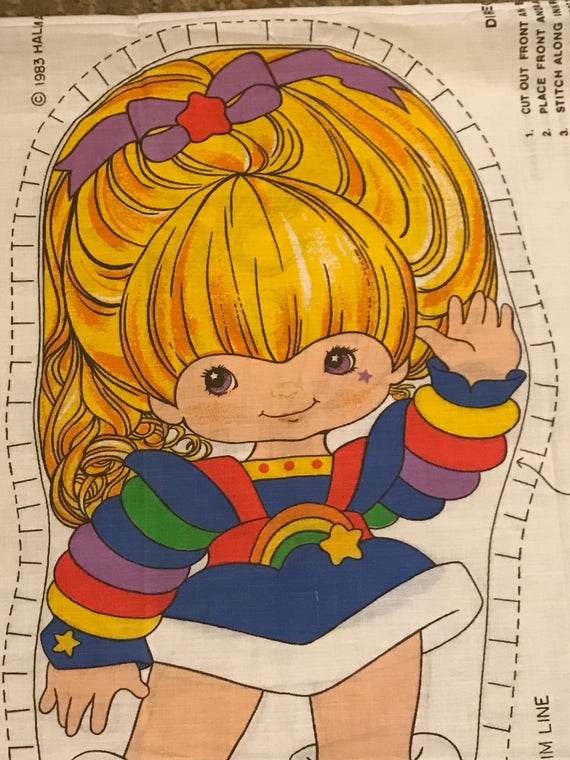 Hard to Find Rainbow Brite Doll, Hallmark Rainbow Brite. Rainbow Brite  Fabric Panel. Rainbow Brite Fabric, Sold Separately. New Old Stock. -   Canada