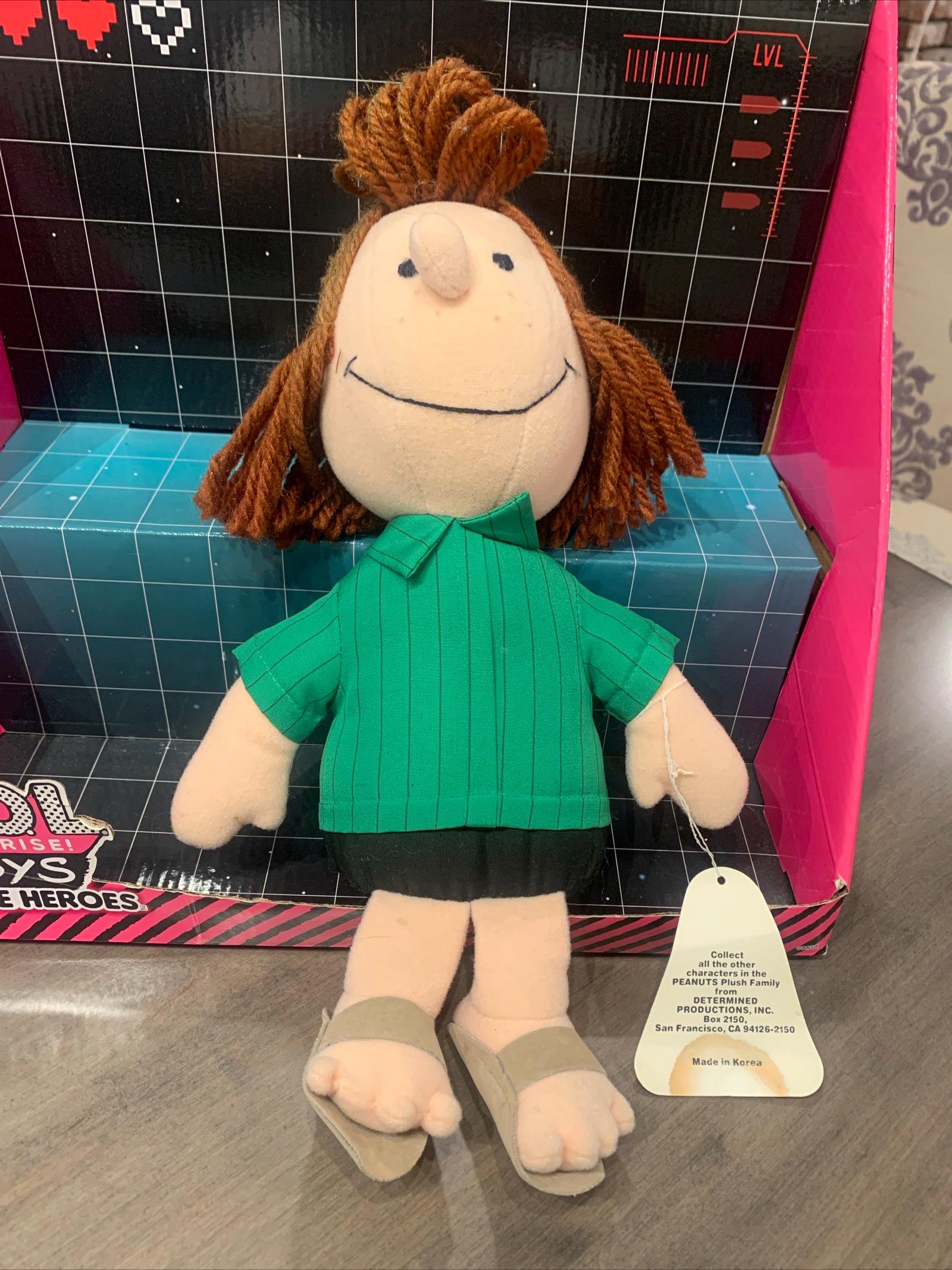 Peppermint Patty Plush, Peanuts Gang Stuffed Character, 12