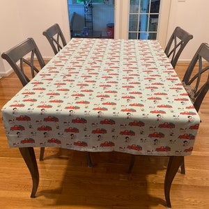 New LARGE Halloween and Christmas handmade peanuts tablecloth, Snoopy, Charlie Brown, Lucy, Linus fabric, peanuts decorations. Comics