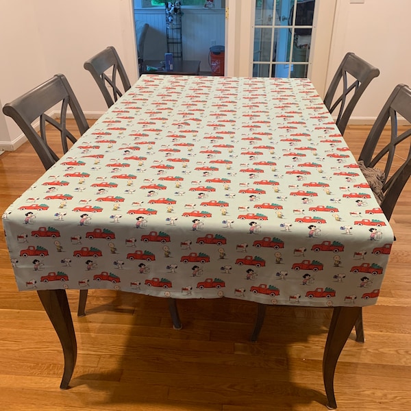 Peanuts Tablecloth Etsy