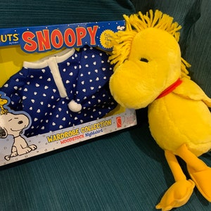 Woodstock 12&quot; plush stuffed animal, kohl’s cares for kids peanuts gang, stuffed character with pajama. Outfit