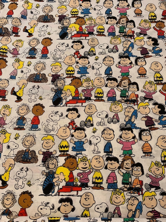 Peanuts Gang Fabric. Comics. Sold by the Half Yard If You Buy Etsy
