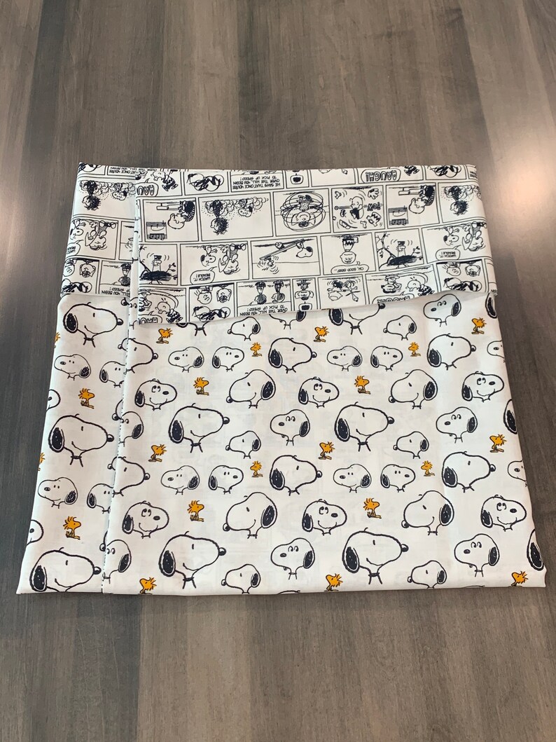 Snoopy Baby Blanket. Comic Strip Snoopy Nursery. Double Sided. Etsy
