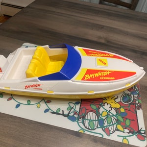Barbie Baywatch Water Rescue Speed Boat Lifeguard Vehicle Vintage Arco 1990 Toy