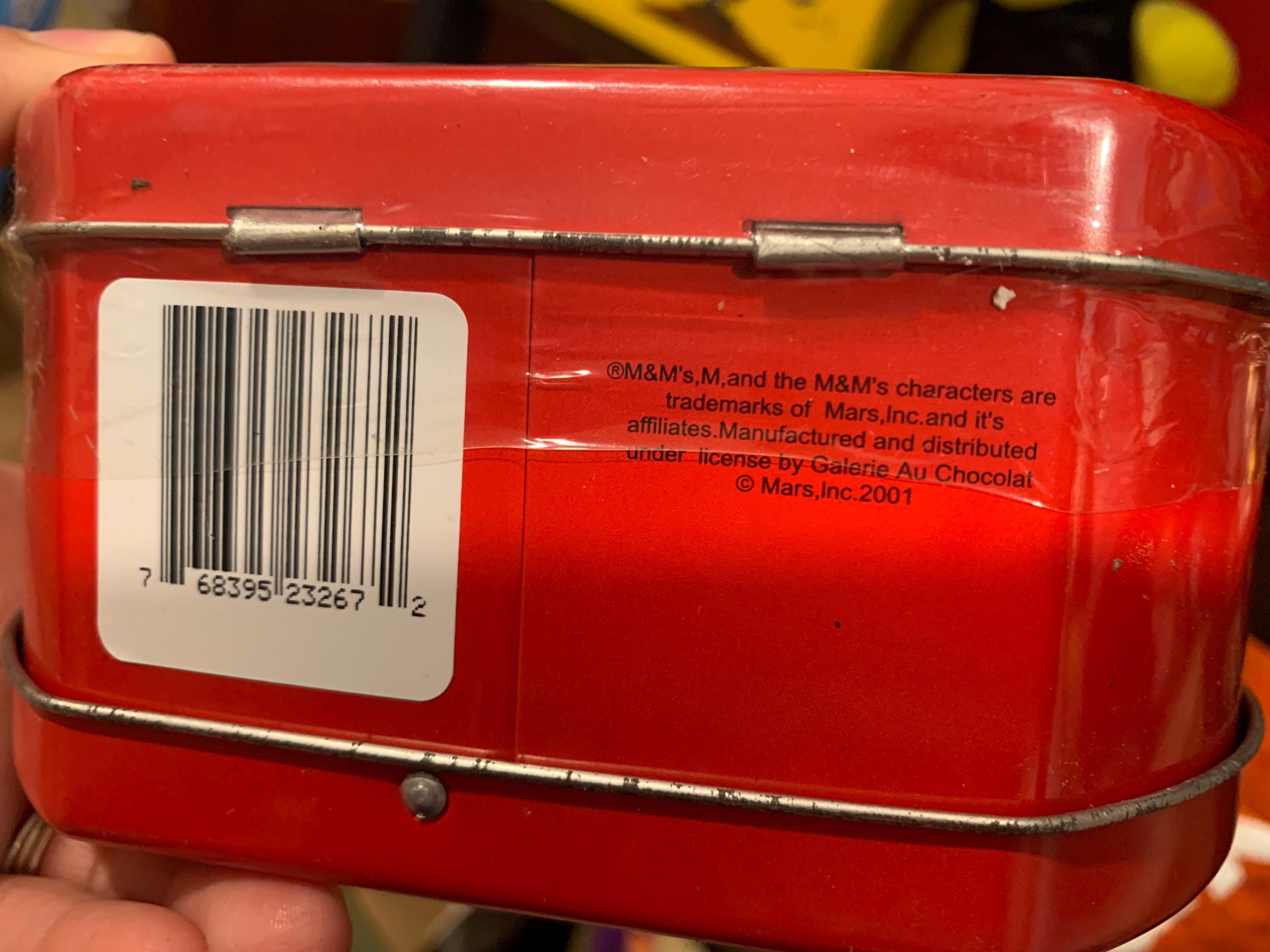 Vintage M&m's Tin Lunch Box - Red Character Design - Etsy